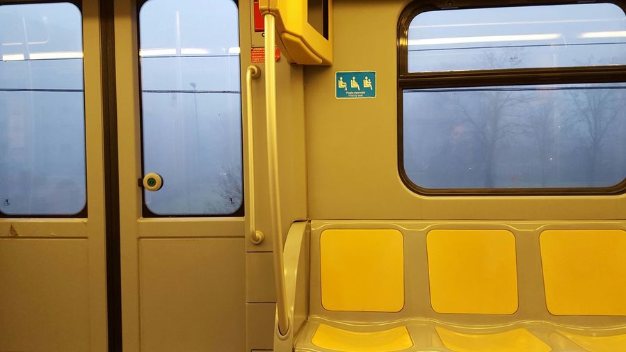Train on road