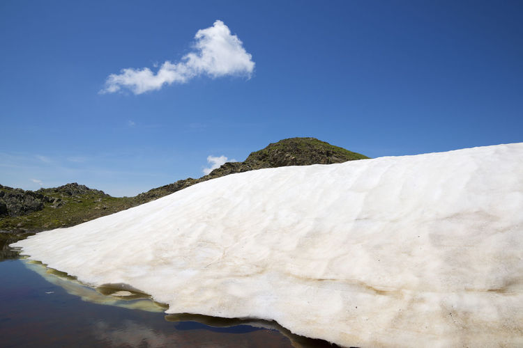 Landscape in ossau valley, pyrenees in france.