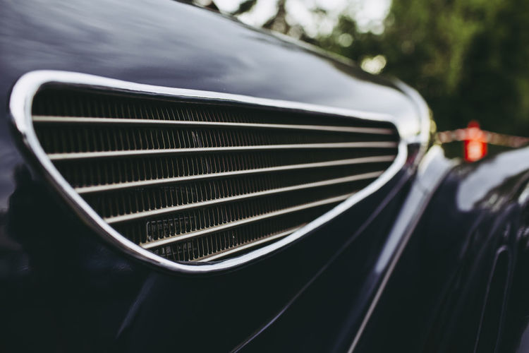 Close-up of vintage car