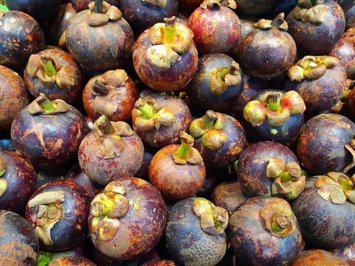 Full frame shot of mangosteen