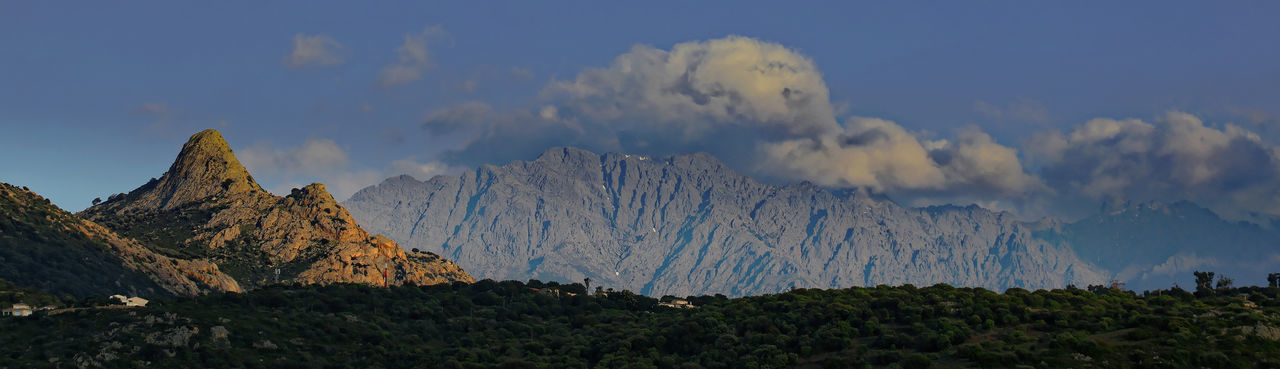 Mountains of corsica in spring