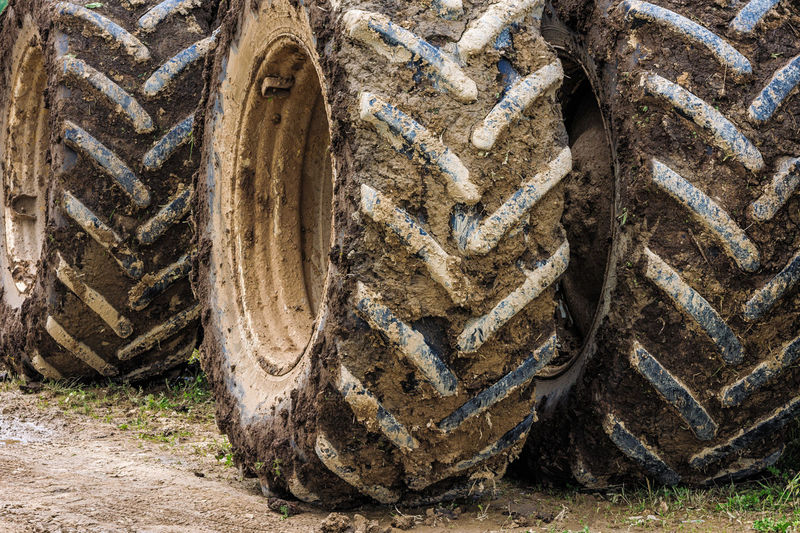 Close-up of tires