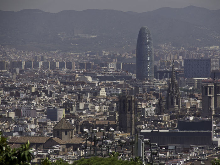 Barcelona at the mediterranean sea