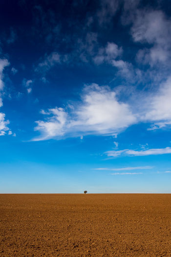 Scenic view of desert against sky