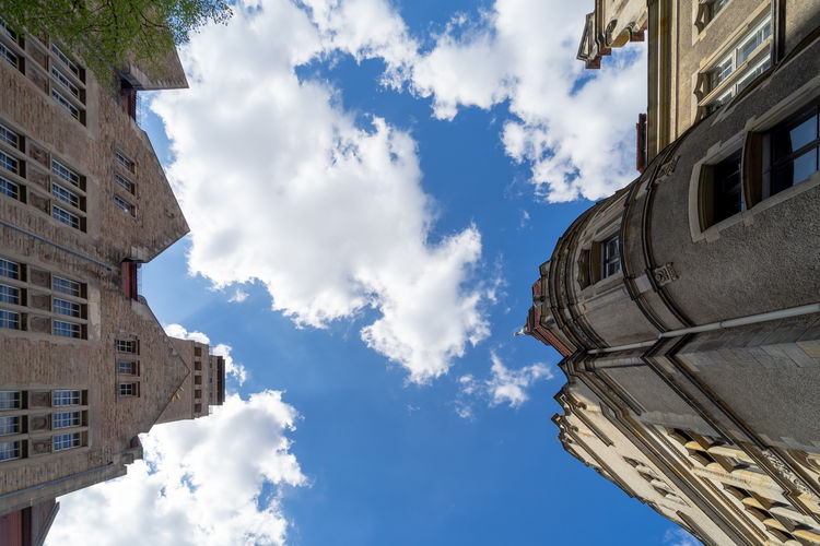 Low angle view of building against sky