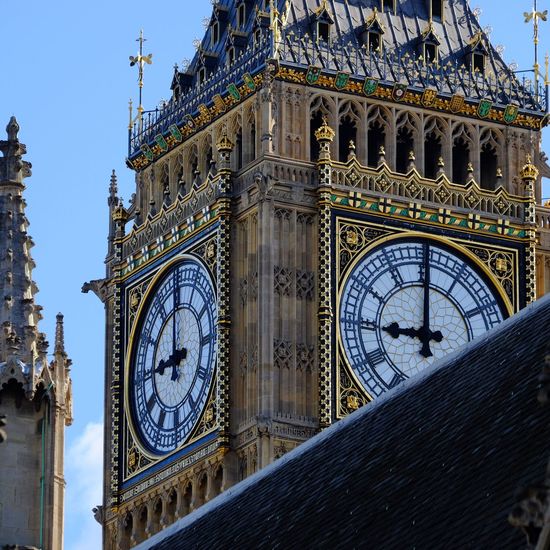 Low angle view of big ben