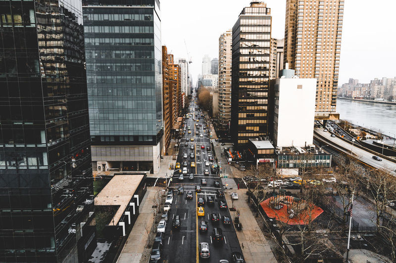 Skyscrapers in city