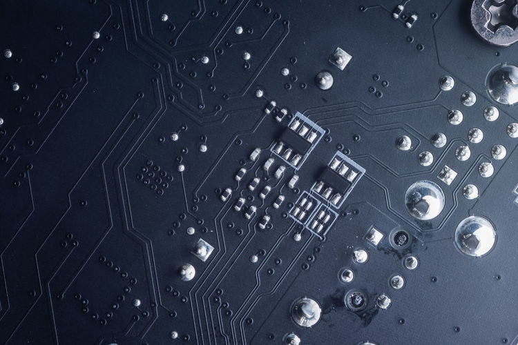Full frame shot of computer chip