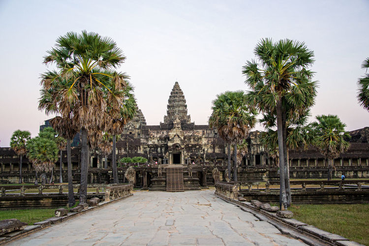 View of a temple at angkor wat temple, cambodia