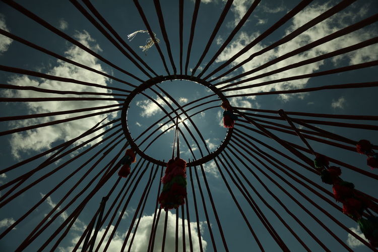 Kazakh and mongolian national yurt 