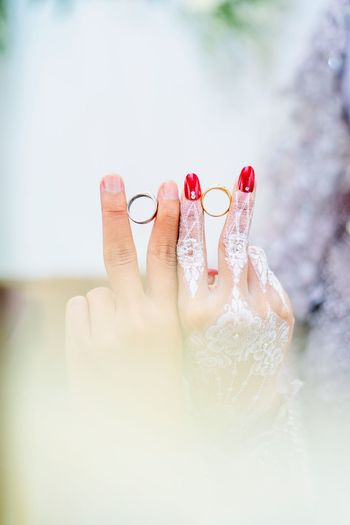 Cropped hand of woman washing hands