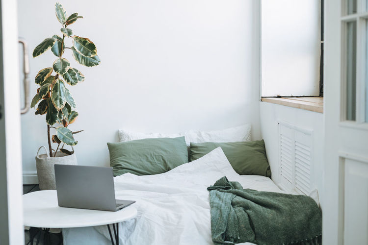 Interior of bedroom at home