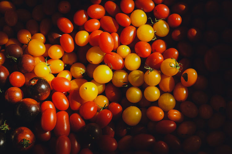 Full frame shot of cherry tomatoes