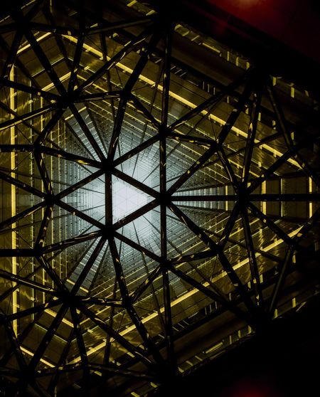 Low angle view of ceiling