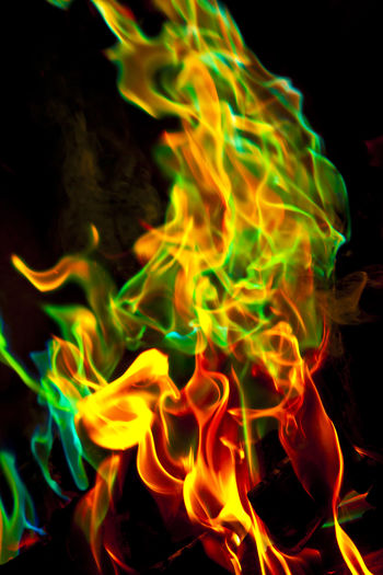 Close-up of bonfire