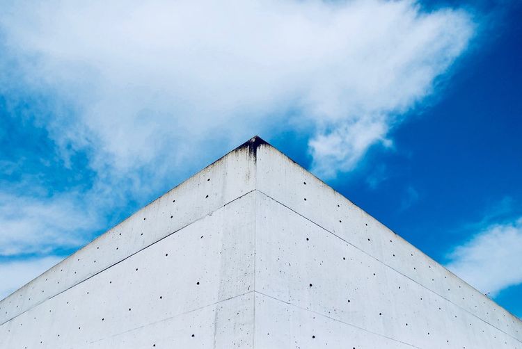Low angle view of building against sky
