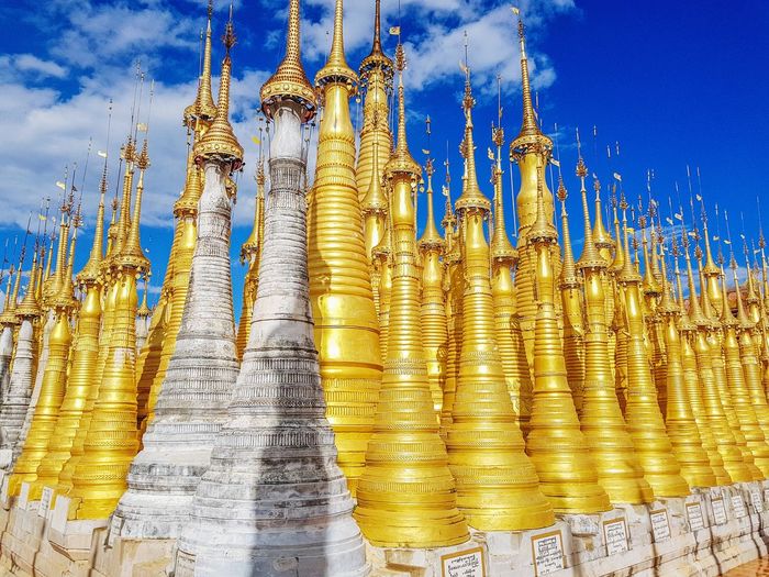 Pagodas in yangon, myanmar