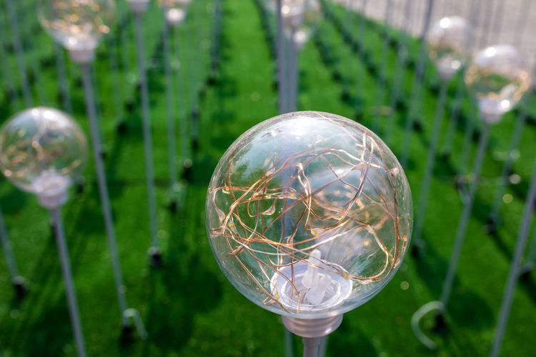 Close-up of glass ball