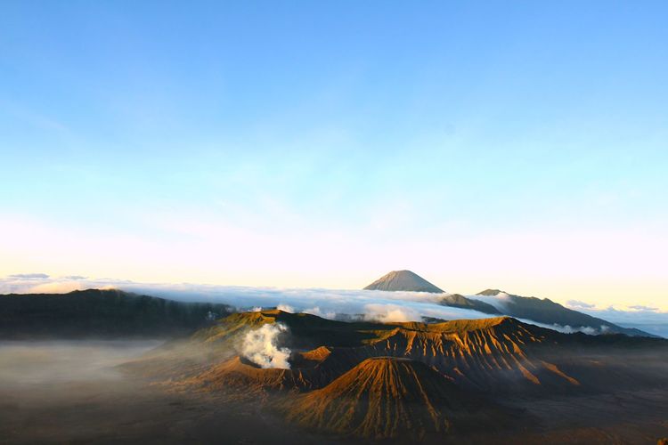 Morning volcano