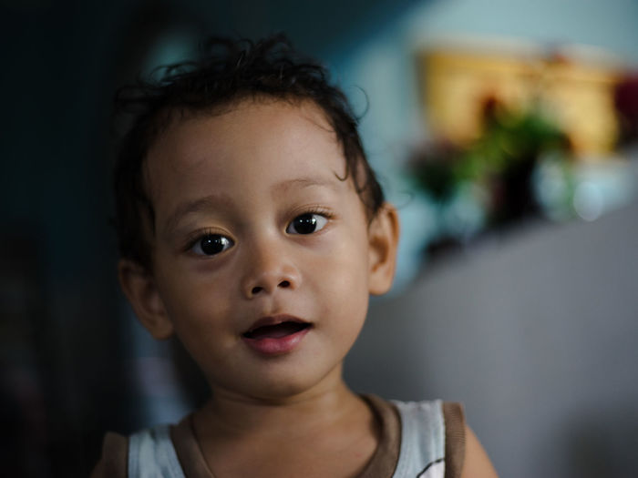 Portrait of cute boy