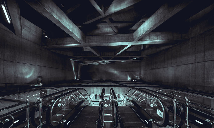 View of subway station