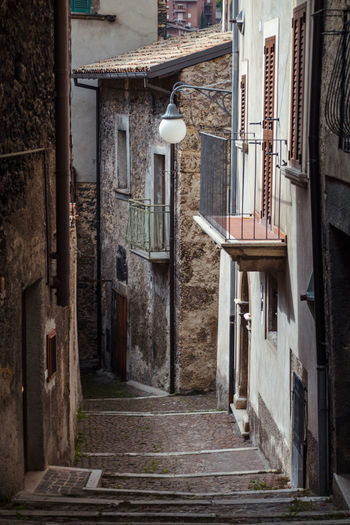 View of old building in abruzzo, italy.