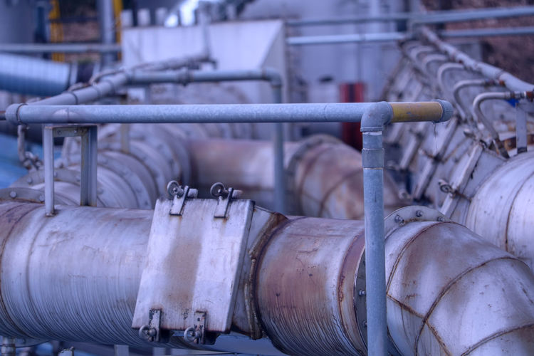 Close-up of machine part