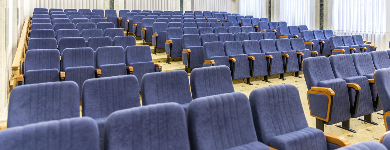 View of empty seats