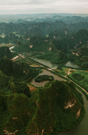 Aerial view of landscape
