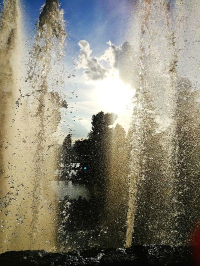 Water drops on glass window