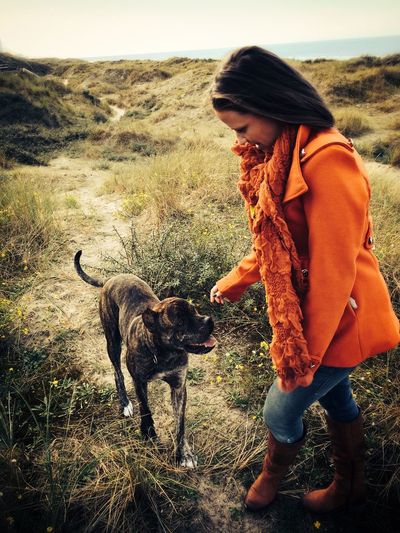 Woman with dog