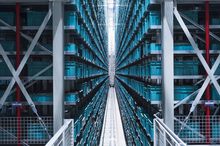 Modern automatized high rack warehouse