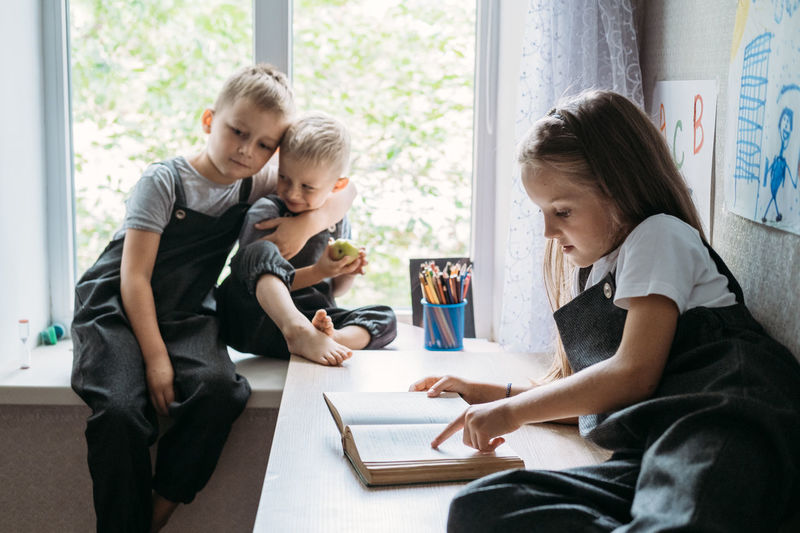 Back to school, homeschooling, online study, home quarantine online learning education