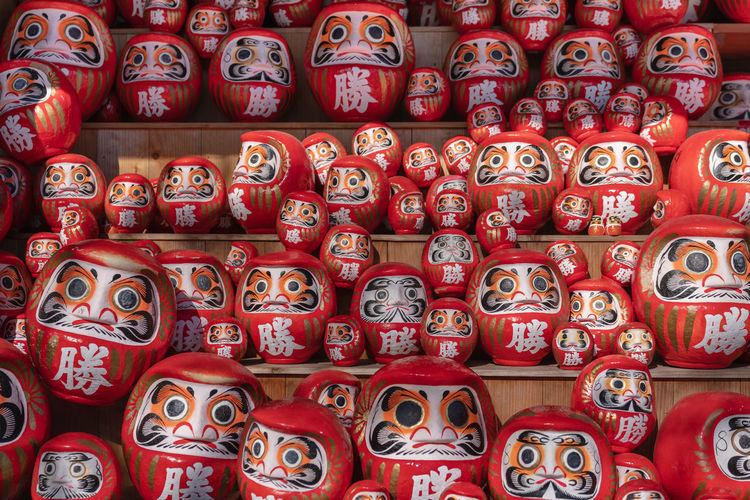 Full frame shot of patterned for sale at market stall