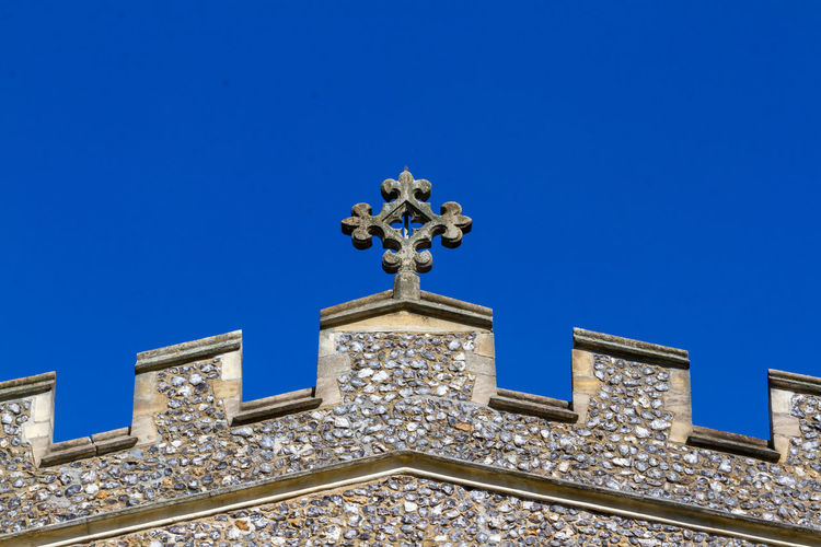Rosy cross on the roof of st marys