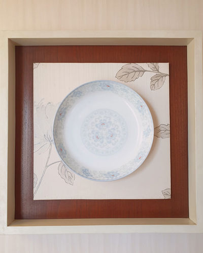 High angle view of tea on table
