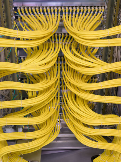 Network switch and network cable in a data center