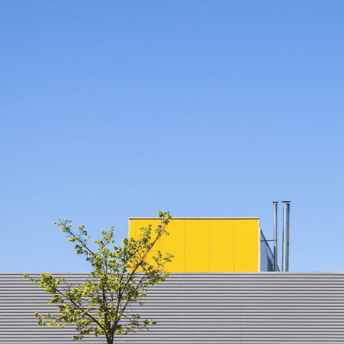 Minimalism concept with industrial building detail, minimalist architecture
