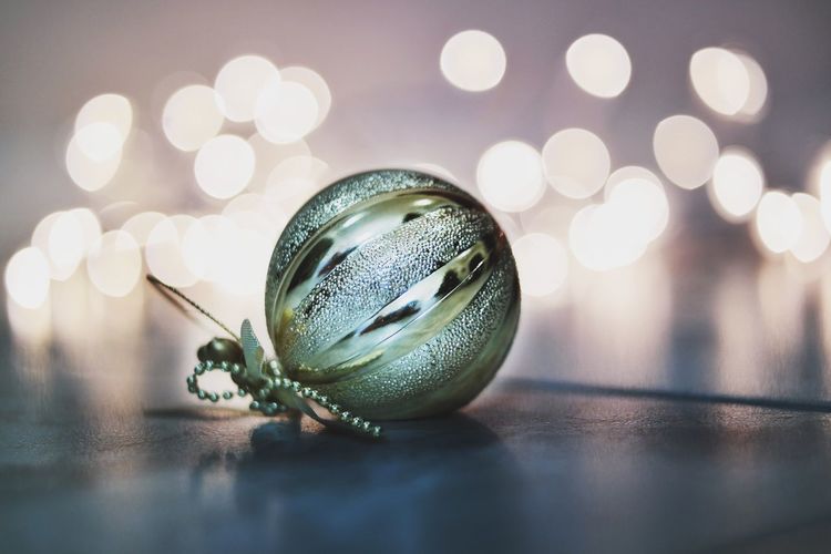 Close up of christmas bauble