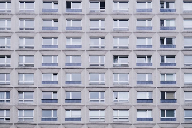 Full frame shot of apartment building