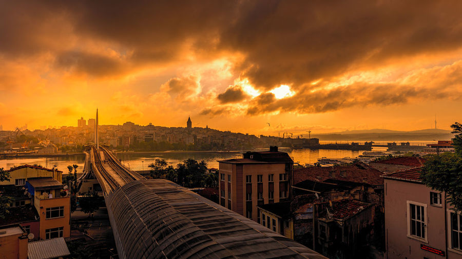 Sunrise over istanbul