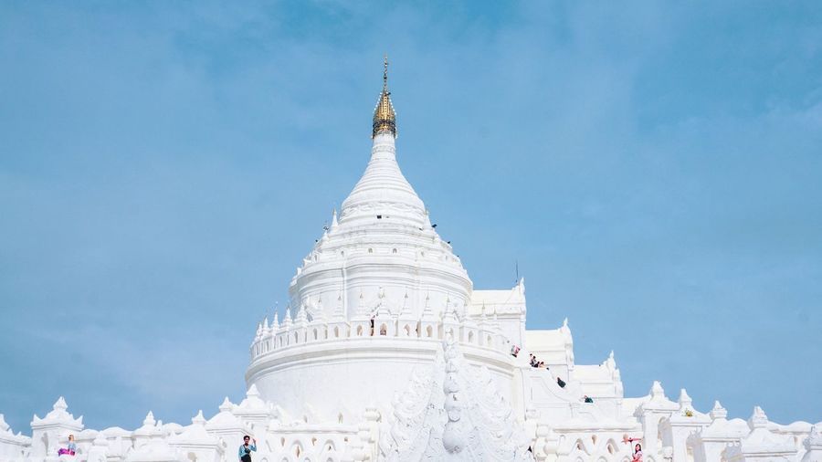White temple in mandalay, myanmar 