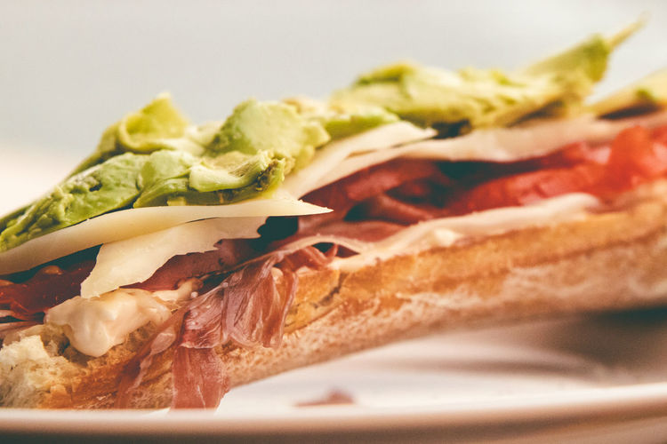 Close-up of sandwich