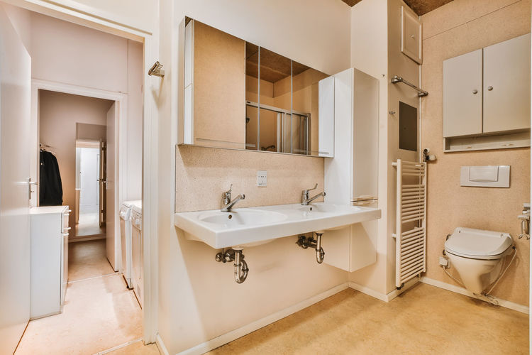Empty view of bathroom at home