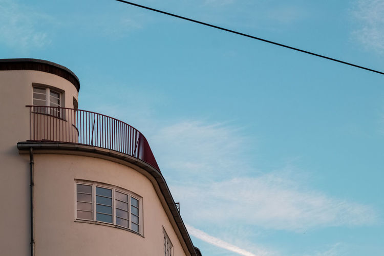Low angle view of building against sky