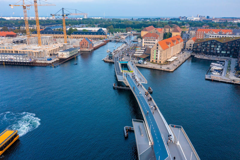 Beautiful canals of copenhagen, the capital of denmark.