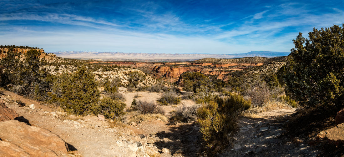 Panoramic view over the columbus canyon, colordo fom the cold shivers view point