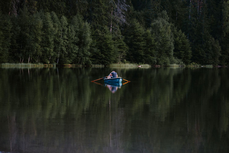 Scenic view of lake