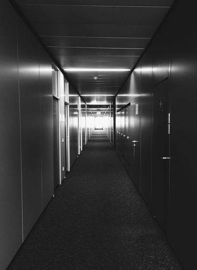 Long empty corridor