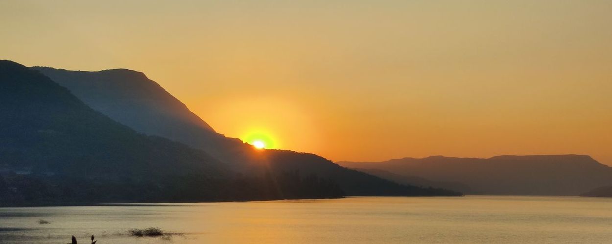 Scenic view of sea against sky during sunset. golden hour goodness.